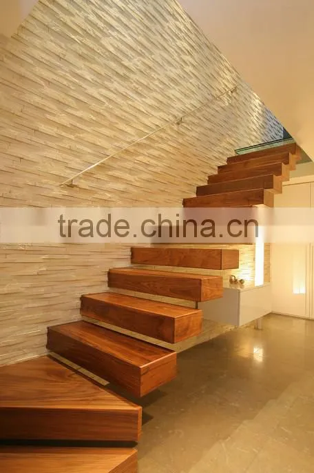 American walnut wood stair tread covers