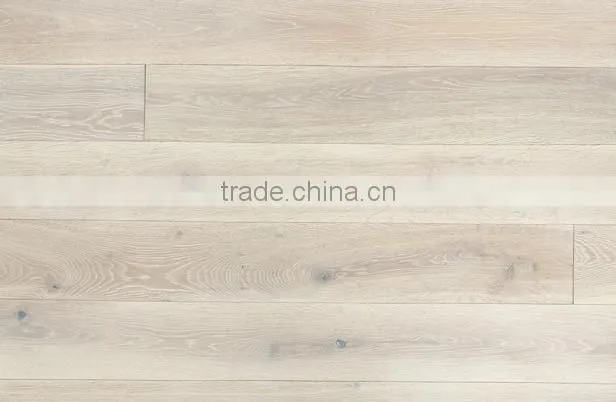 brushed American white oak stair covers