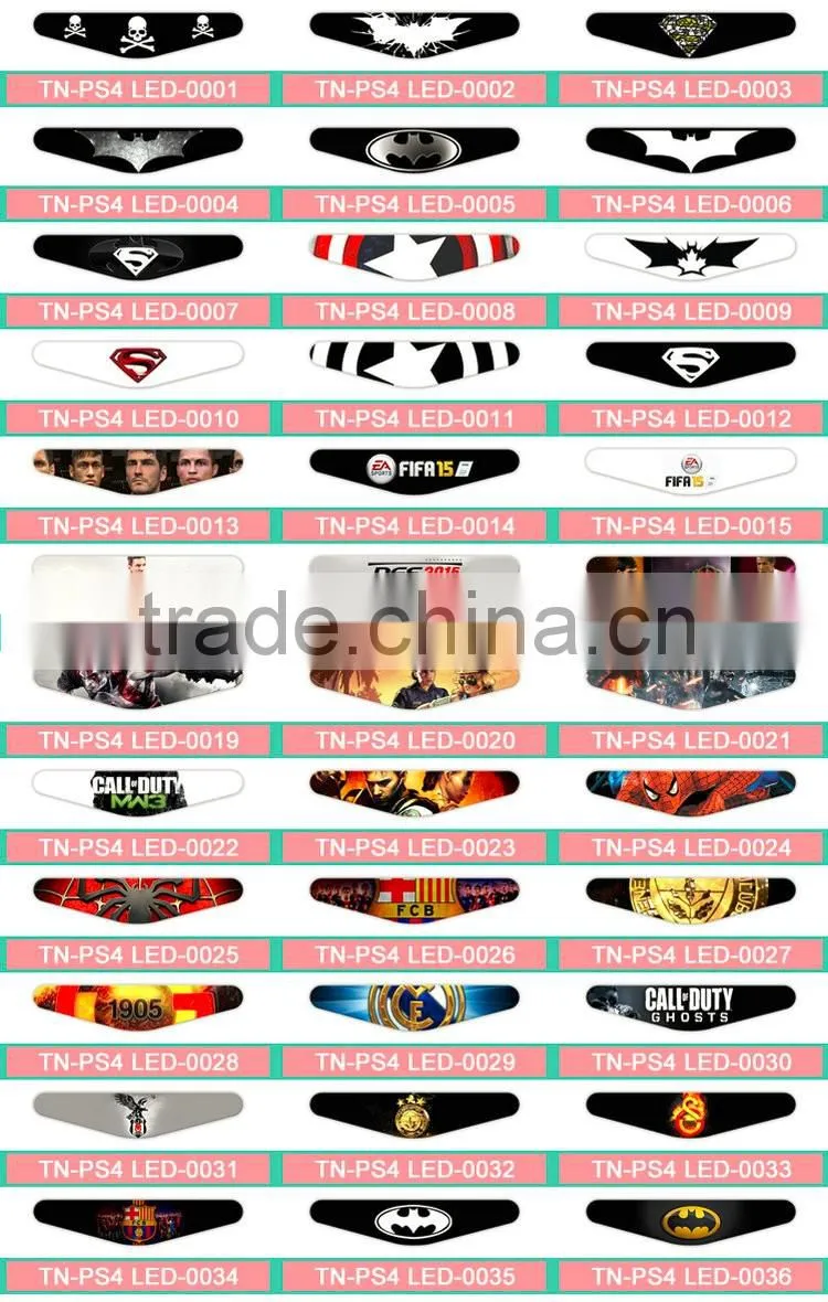 Cool Light Bar Sticker Decal Sticker for PS 4 Controller DualShock 4