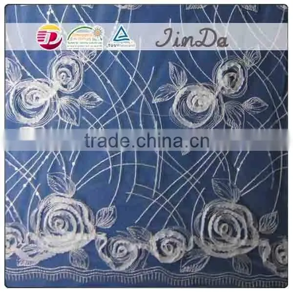 3D embroidery lace fabric