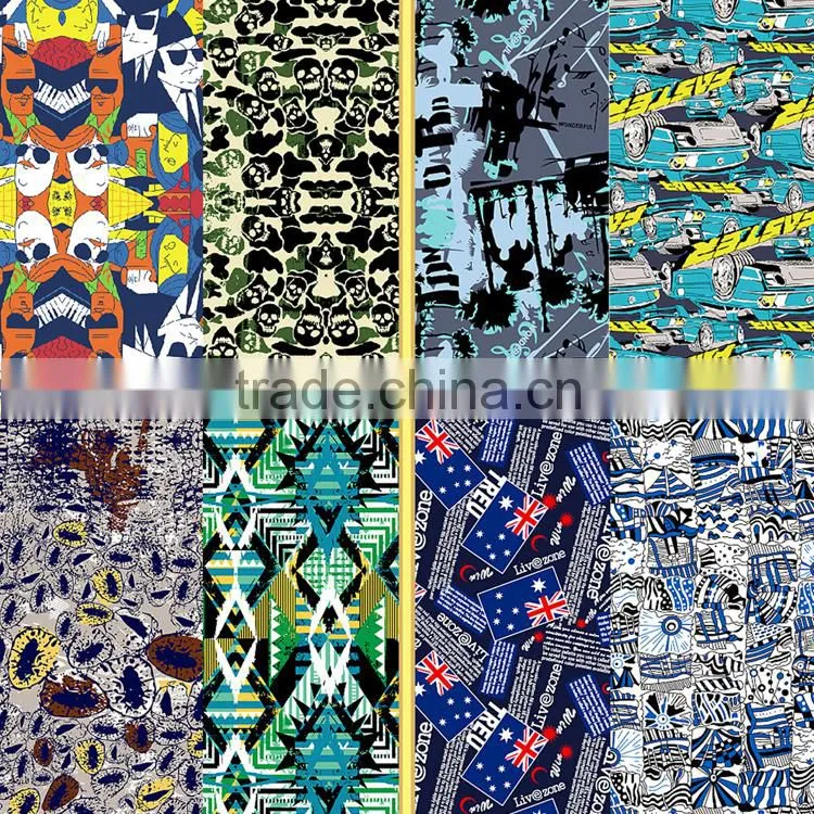 Nylon spandex printed fabric for swimwear and underwear