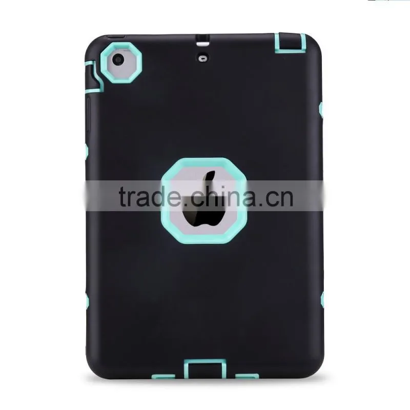 Heavy Duty TPU PC Full Protective Cover For iPad Mini 1/2/3 Armor Hybrid Robot Design Shockproof Case For iPad Mini 123 TB-0266