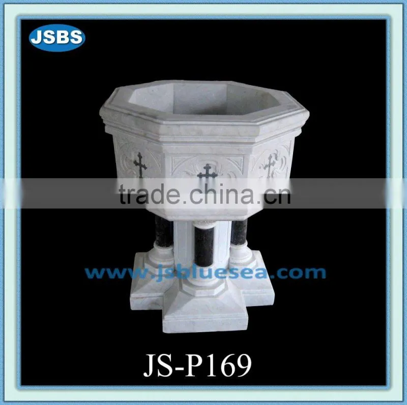 western style decorative marble church flowerpot