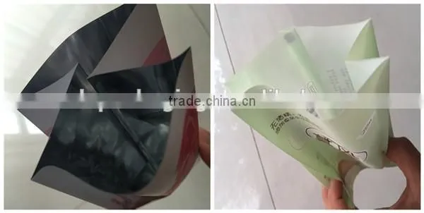 aluminium foil wet wipes packaging materials/side gusset bag/plastic wrap film for food