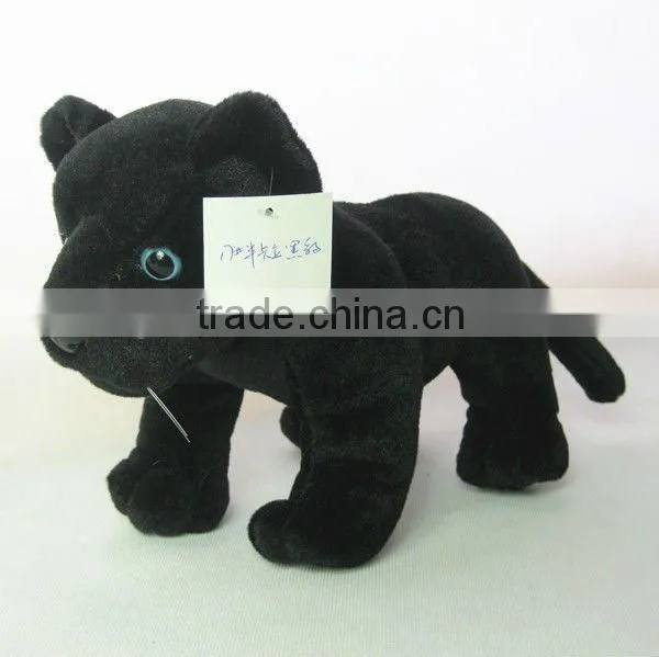Lovely plush black tiger toy factory wholesale