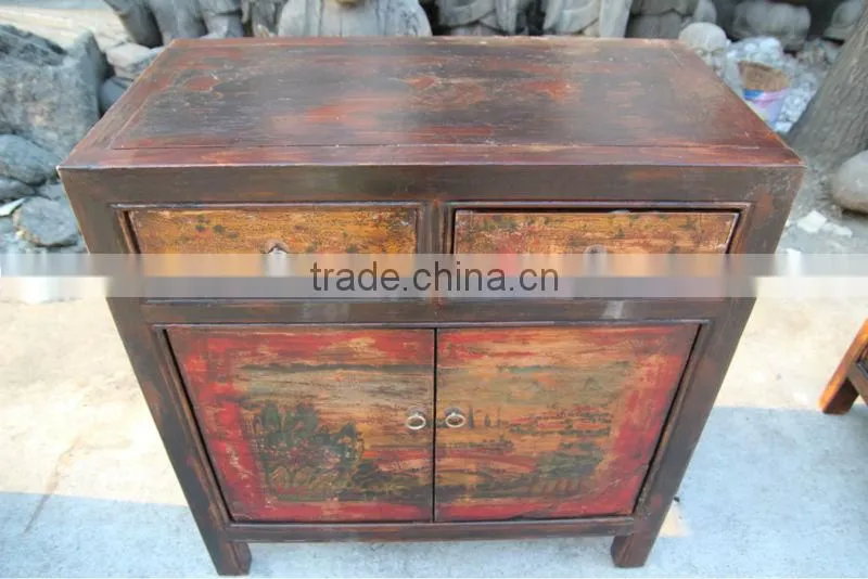 tibet wood antique cabinet