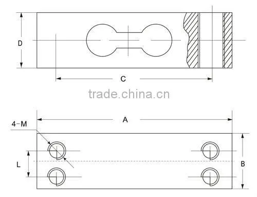 ELC-8 Aluminum alloy Cantilever load cell weight sensor