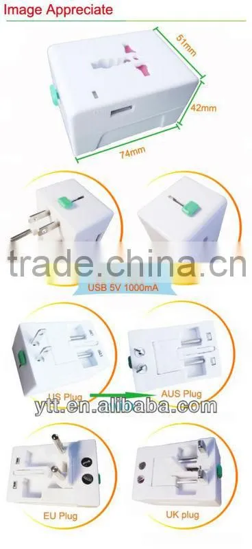 International Universal USB Wall Travel Charger