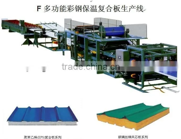 EPS/rock wool/glass wool panel Sandwich Machine