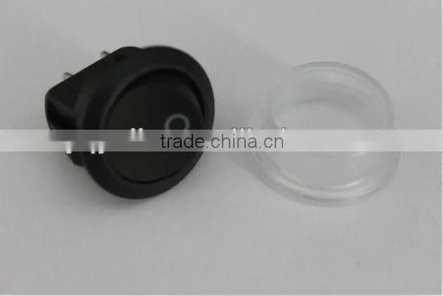YL3-19 round black 2 pin hair dryer rocker switch