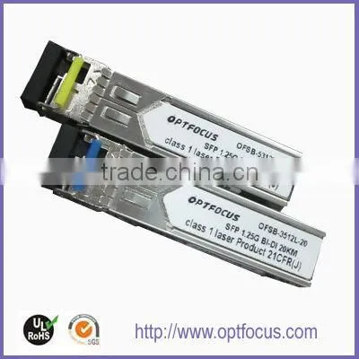 1.25Gbps, 20KM,1310nm SC SFP Bi-Directional Transceiver With Digital Diagnostic Monitoring