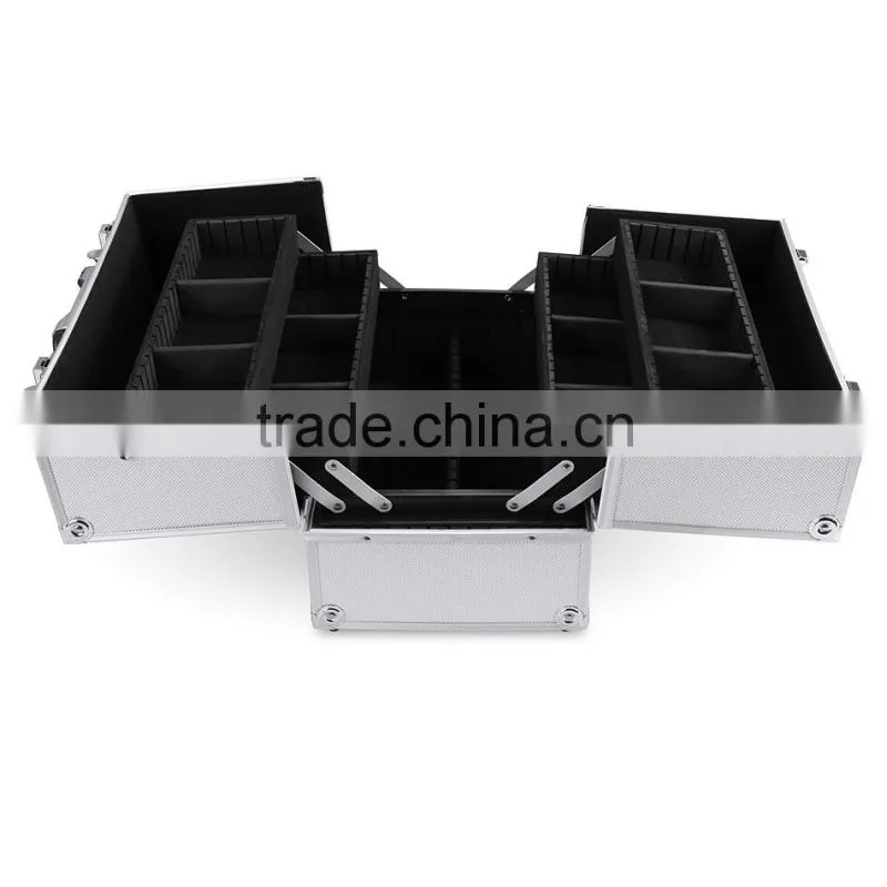 Homdox Home Cosmetic Organizer Case Jewelry Box Lockable Makeup Box OS004506