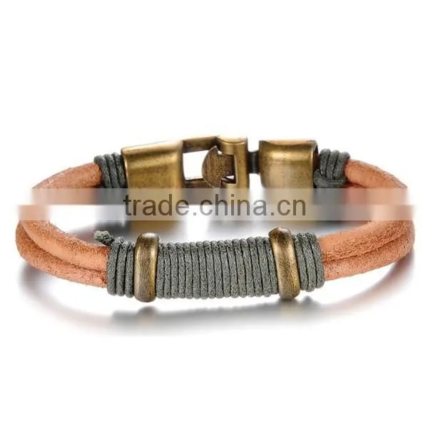wholesale leather bracelet blanks italian clasp for leather bracelet in stainless steel genius leather