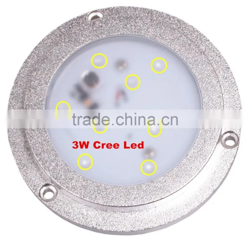27W Stainless Steel Underwater Lighting IP68 Blue Led Boat Lights