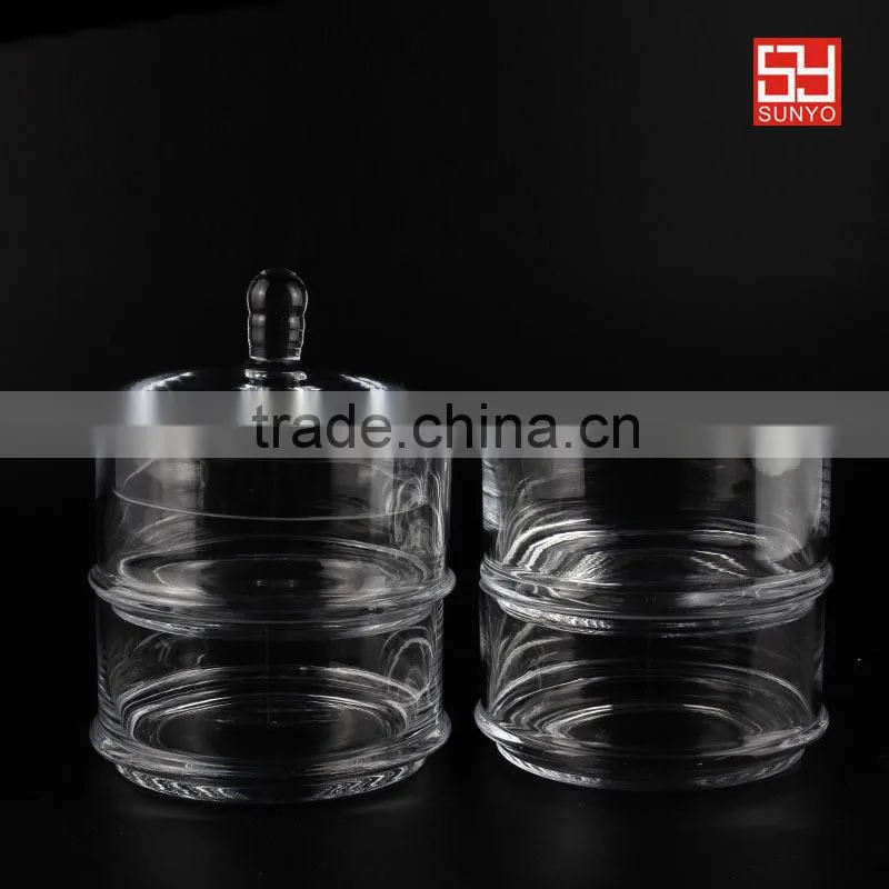 Round Glass Candy Canisters with Ball Lids