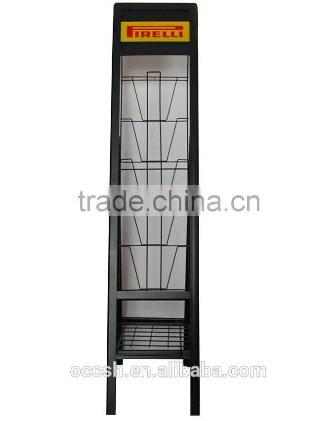 Metal Brochure Holder Magazine Display Rack Pamphlet Holder Stand