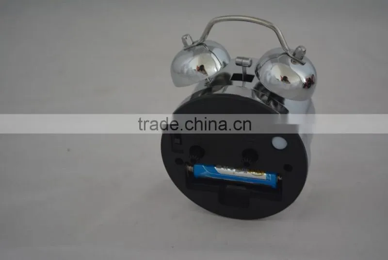 buy in China best selling cool silver mantle interactive clock with white clock face for home decoration