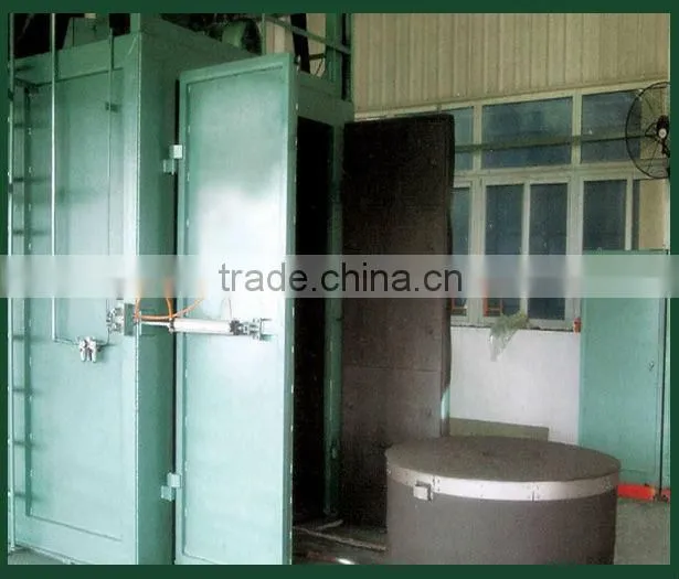 Big casting or steel parts rotary table shot blast clean-up machine