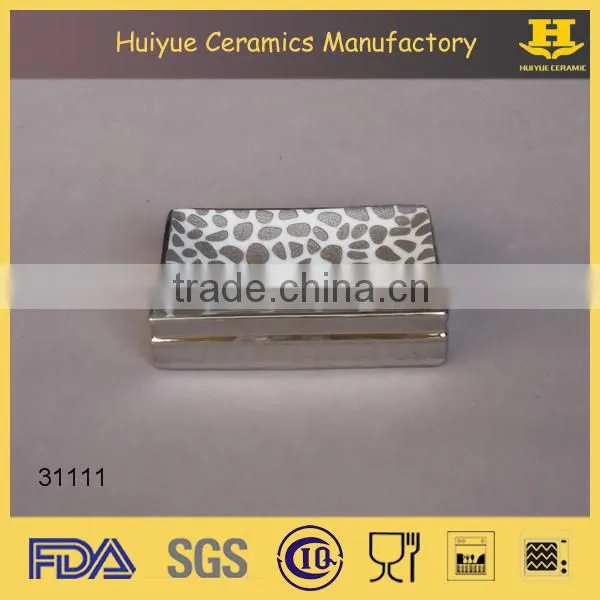 ceramic hotel bathroom accessories, soap dish with toothbrush holder