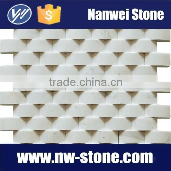 Natural stone mosaic floor tiles