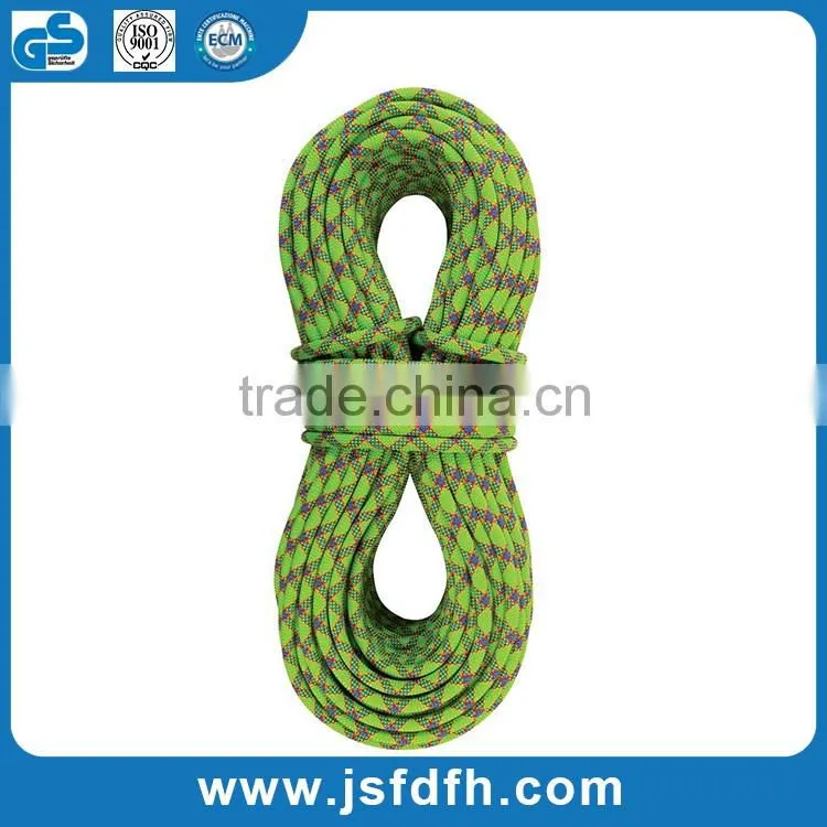 2016 Hot Sales Polyester Rope Safety Climbing Rope With High Quality