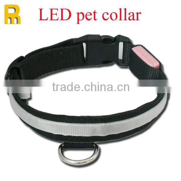 Considerable colorful LED dog collar or cat collar