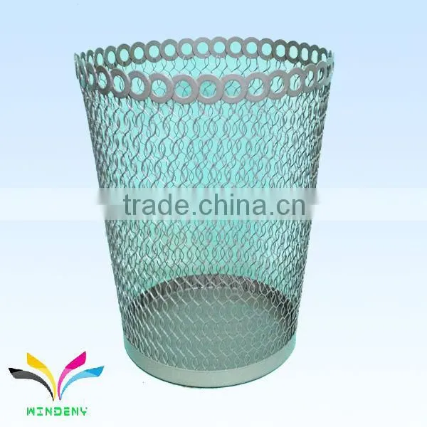 Colorful floor stand metal street recycle paper 60l waste bin