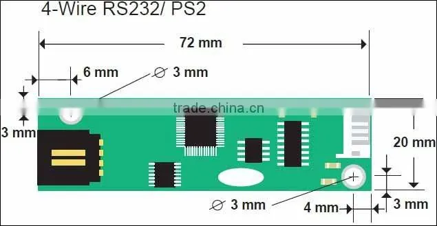 18.5inch 4w resistive Touch panle screen 16:9 with EETI controlle