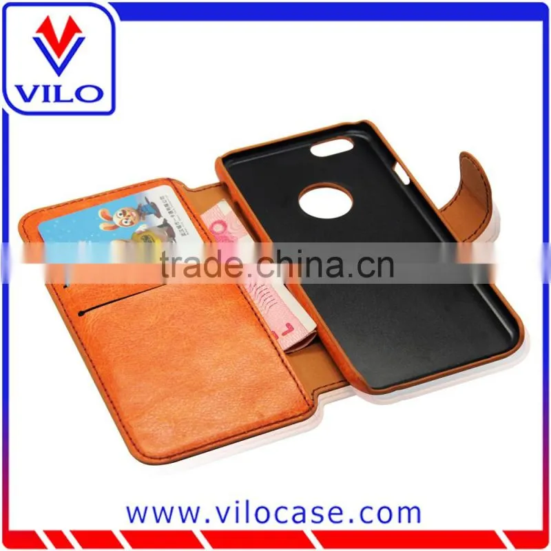New Magnet PU Wallet Flip Leather Case Cover Pouch For iPhone 6