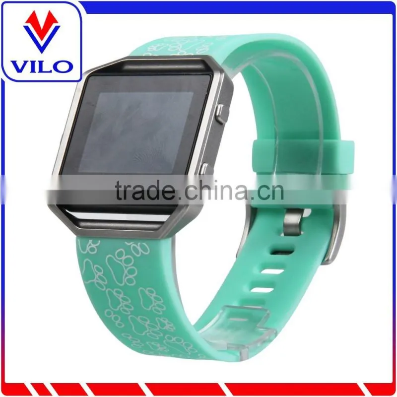 Replacement Band For Fitbit Blaze Accessory Silicone Rubber Wristband Bracelet Sport Strap Adjustable Watchband For Fitbit Blaze
