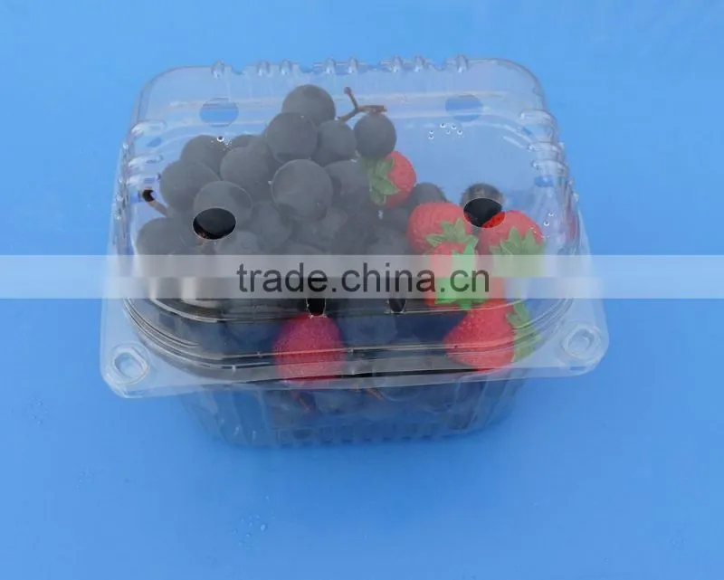High Quality disposable Clamshell Blister Plastic packaging container punnet 1500 gram