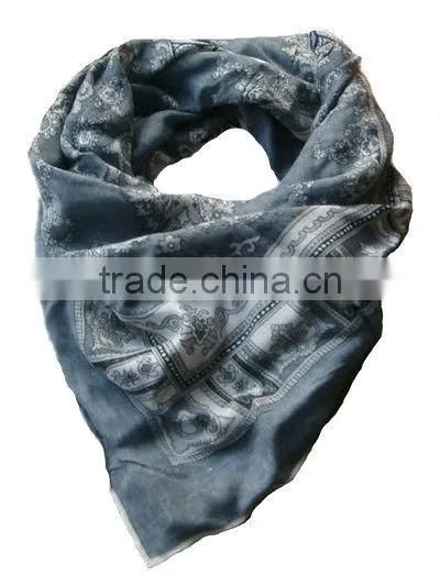 square silk scarf foulard for lady