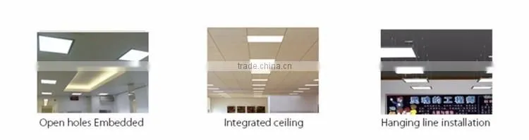 595mm SMD2835 High Luminous Flux Iron Slim Square 36W White Business Lamp No Glare Office LED Light Panel WIth PMMA
