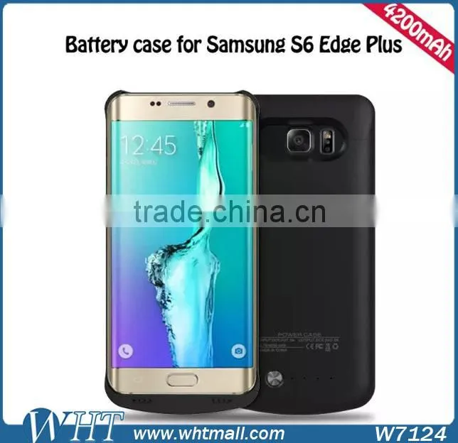 2016 New Products 4200mAh Rechargeable Battery Case for Samsung Galaxy S6 Edge Plus