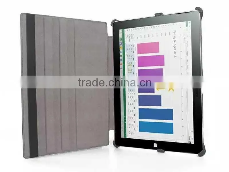 New product in China For Microsoft Surface Pro 3 folio design leather case with stand