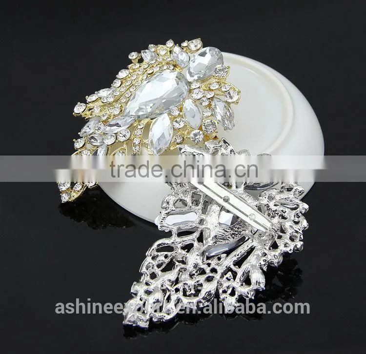 Exquisite cheap classic bridal bulk crystal rhinestone brooch/handmade rhinestone brooch