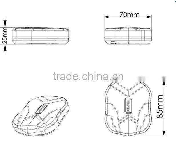 Magnetic Locator GPS Tracker gps tracking device with free platform waterproof wireless gps tracking device