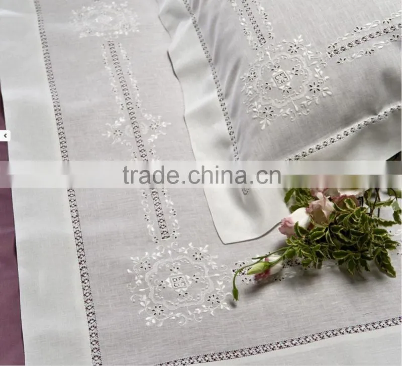 hand embroidery bedding set