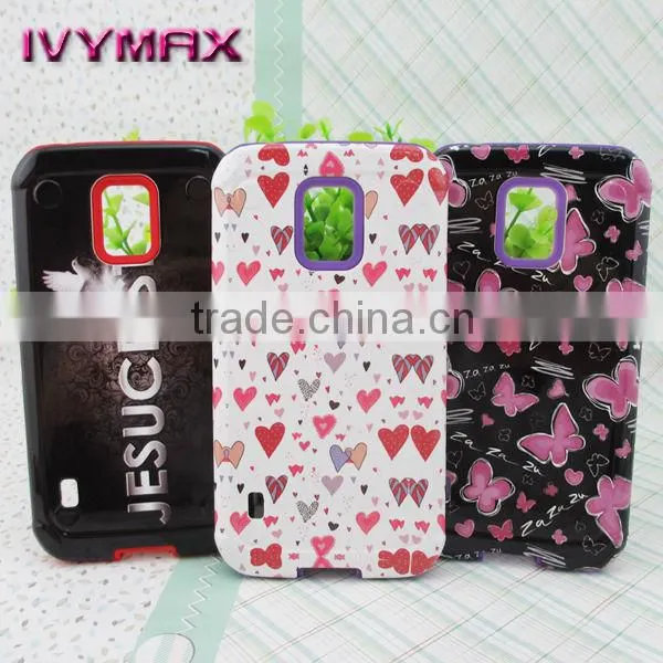 UV oil printing design combo case for samsung s5 active