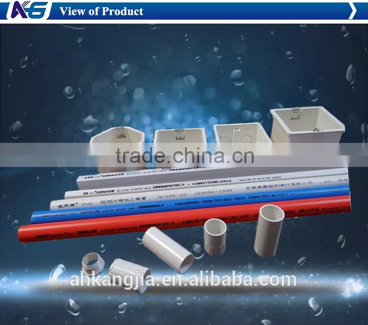 china supplier pvc electrical conduit pipe