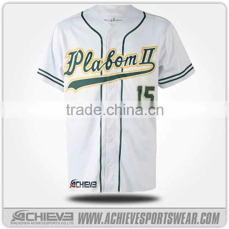 custom design and printing factory supply woman baseball jersey