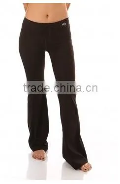 Ladies High Quality 87% Cotton 13% Spandex Dance Fitness Wear Yoga Pants for Women