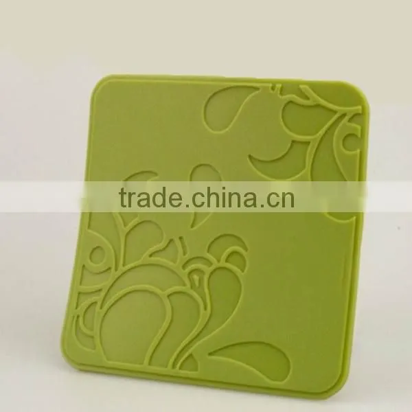Cute silicone cup mat, coffee cup mat,silicone table mat ,silicone heat resistant mat