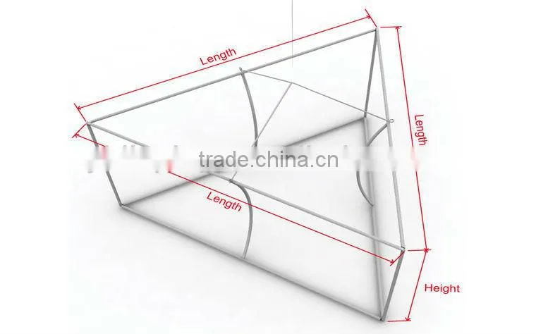 YIDISPLAY Hanging Trade Show Fabric Printing Signs Aluminum