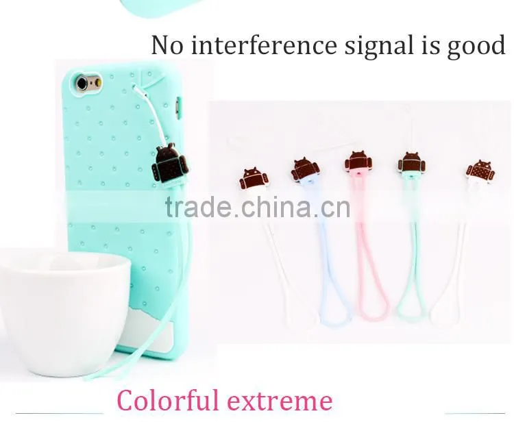 hot sell pc animel sex girl mobe phone case with Ice-cream color for iphone6 tpu clear cases for iphone