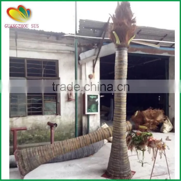 SUS artificial coconut palm tree fiberglass artifcial coconut tree