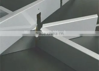 Water Proofing Aluminum Commercial Suspended Metal Grid Open Cell Ceiling