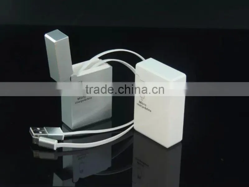 New Arrival Lighter Retractable USB Charger Cable,Micro USB Data Cable for Samsung,Huawei,HTC etc