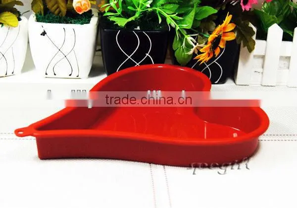 Handmade Kitchen Tool Red Heart Shaped Silicone Cake Baking Mould