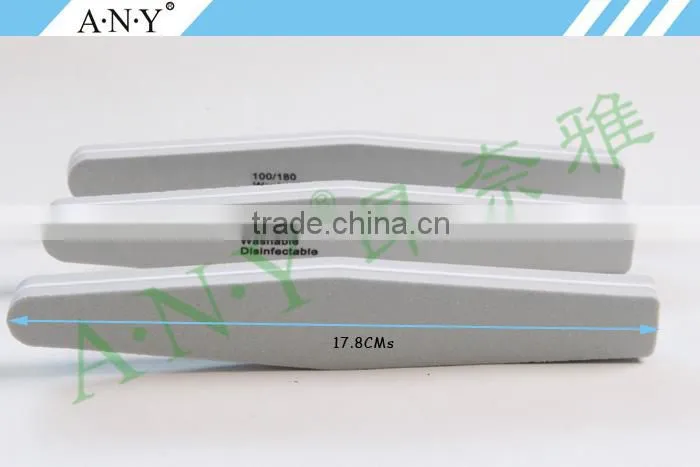 Finger Nails Shapes Sanding Grey Sponge Nail File Tool Rokest Shape 100/180 Grit